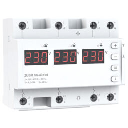Реле напруги ZUBR S6-40 red 3х40 Ампер