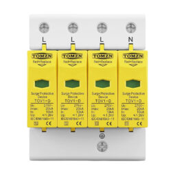 Обмежувач напруги TOMZN TOV1-20/4P 275V AC 10-20kA під DIN-рейку 4 полюси