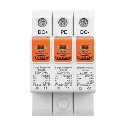 Обмежувач напруги TOMZN TZG40-PV 3P 1000V DC під DIN-рейку - Зображення 2