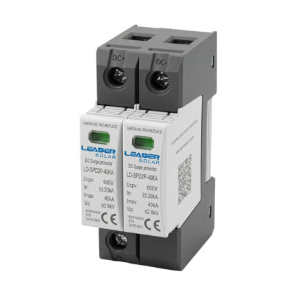 Обмежувач напруги Leader LD-SPD2P-40KA-600V DC під DIN-рейку