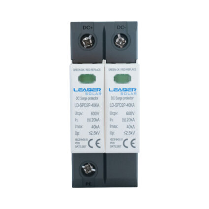 Обмежувач напруги Leader LD-SPD2P-40KA-600V DC під DIN-рейку - Зображення 3