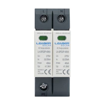 Обмежувач напруги Leader LA-SPD2P-40KA (1P+N) 275V AC під DIN-рейку - Зображення 3
