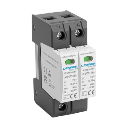 Обмежувач напруги Leader LA-SPD2P-40KA (1P+N) 275V AC під DIN-рейку - Зображення 4