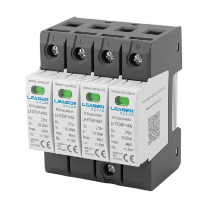 Обмежувач напруги Leader LA-SPD4P-40KA (3P+N) 275V AC під DIN-рейку
