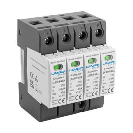 Обмежувач напруги Leader LA-SPD4P-40KA (3P+N) 275V AC під DIN-рейку - Зображення 3