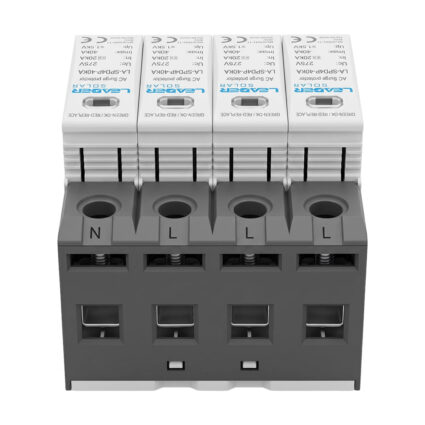Обмежувач напруги Leader LA-SPD4P-40KA (3P+N) 275V AC під DIN-рейку - Зображення 4