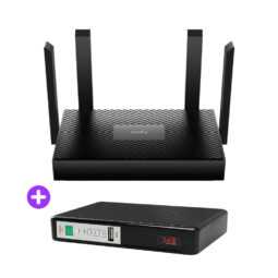 Комплект безперебійного зв’язку: WiFi 6 маршрутизатор Cudy WR1500 + Mini UPS SKE POE-432N 8800mAh 5V/9V/12V/15V/24V/PoE, Li-ion 4*2.2Ah