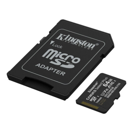 Карта пам'яті microSDXC Kingston 64GB Canvas Select Plus Class 10 UHS-I + SD-адаптер (SDCS3/64GB) - Зображення 2