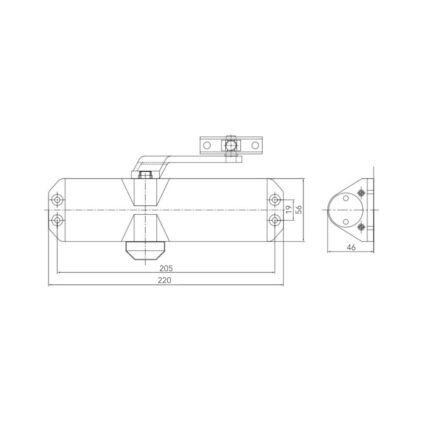 Дверний доводчик Dortec DT-82 Silver - Зображення 4