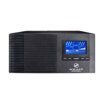 Інвертор Kraft KRF-AVR600VA/500W-12V з правильною синусоїдою під зовнішній акумулятор — изображение 2