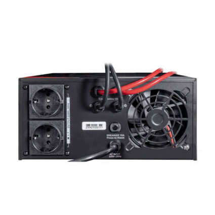 Інвертор Kraft KRF-AVR600VA/500W-12V з правильною синусоїдою під зовнішній акумулятор — изображение 4