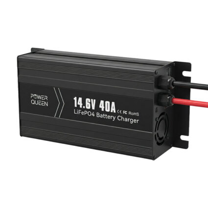 Зарядний пристрій для акумуляторних батарей LiFePO4 14.6V/40A Power Queen P12V40A-BCHA-Y - Зображення 4