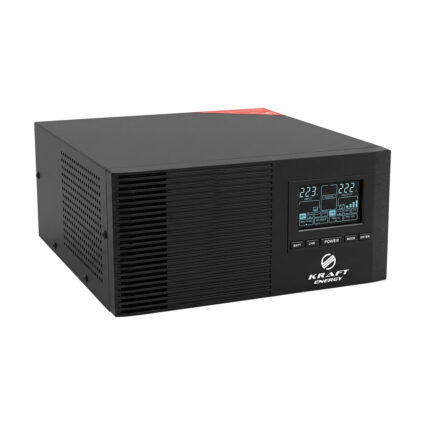 Інвертор Kraft KRF-AVR600VA/500W-12V з правильною синусоїдою під зовнішній акумулятор — изображение 4
