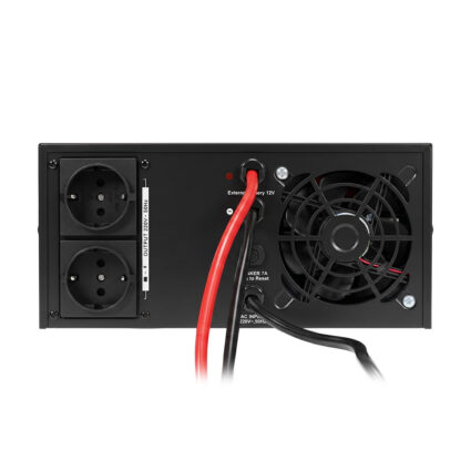 Інвертор Kraft KRF-AVR600VA/500W-12V з правильною синусоїдою під зовнішній акумулятор — изображение 5
