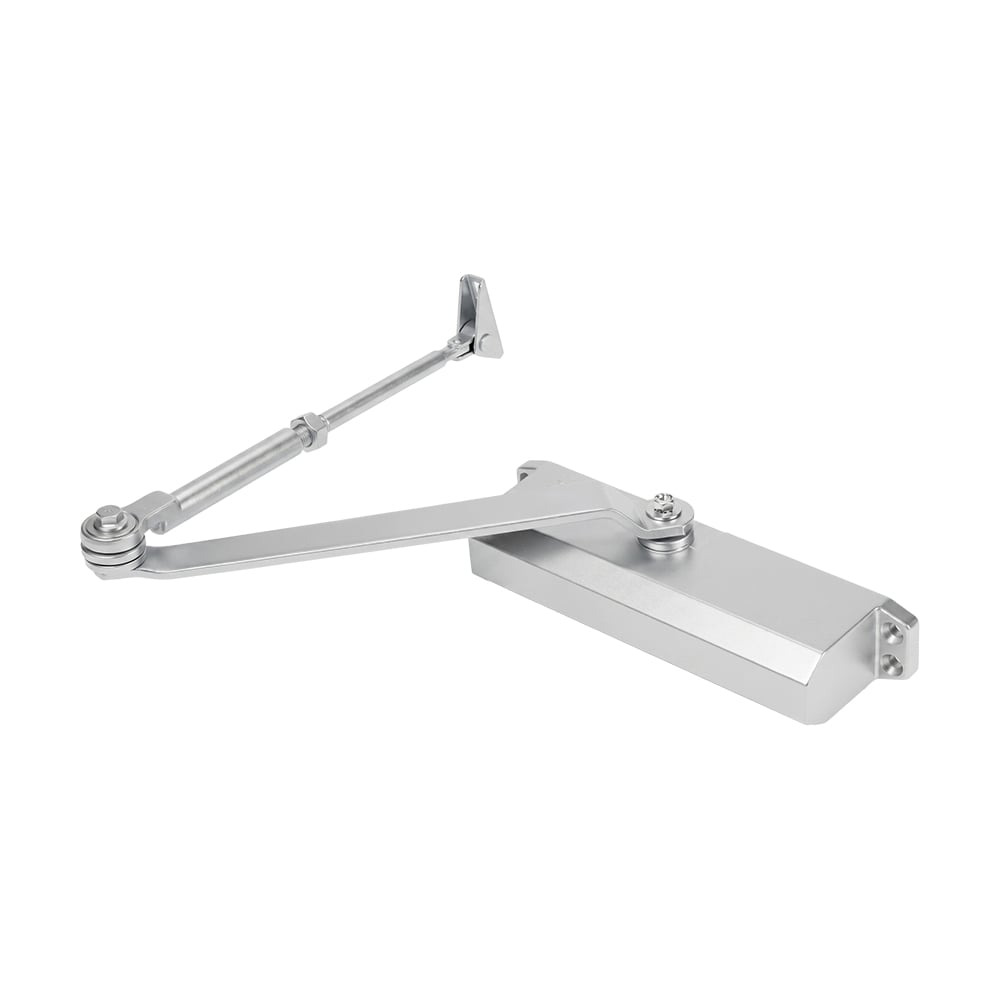 000025021_1_1_32 Дверний доводчик Dortec DT-65HA Silver 85-120кг з фіксацією дверей у відчиненому положенні - Зображення 1