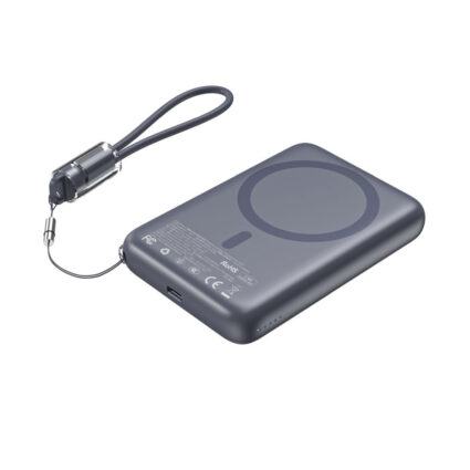 Повербанк 10000mAh Choetech B862 Grey 22.5W QC3.0 PD3.0 бездротова магнітна зарядка MagSafe