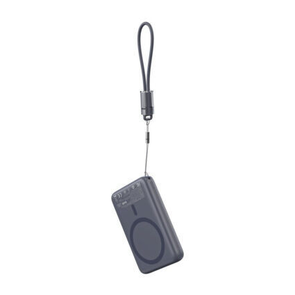 Повербанк 10000mAh Choetech B862 Grey 22.5W QC3.0 PD3.0 бездротова магнітна зарядка MagSafe — изображение 4