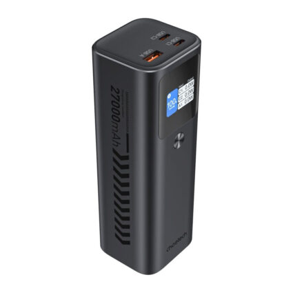 Повербанк 27000mAh Choetech B670 Grey 140W QC3.0 PD3.1 TFT Smart дисплей — изображение 2