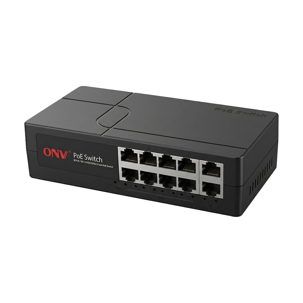 000025367_1_10 PoE-комутатор некерований 10-портовий ONV ONV-H1108PGBES з 8 портами PoE — изображение 1