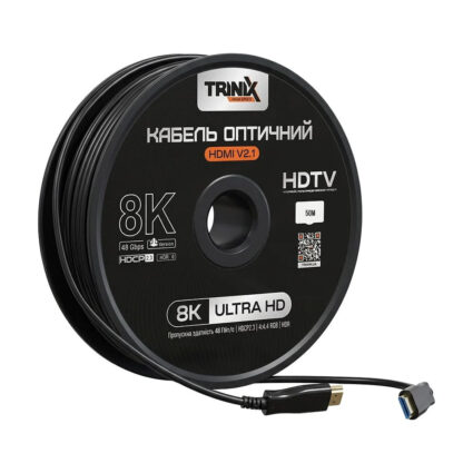 Кабель HDMI V2.1 оптичний 50м Trinix (AOC-HDMI8k-50m) - Зображення 3
