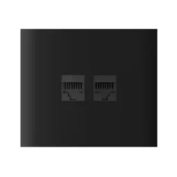 Ajax CenterCover (LAN) vertical Black Фронтальна панель