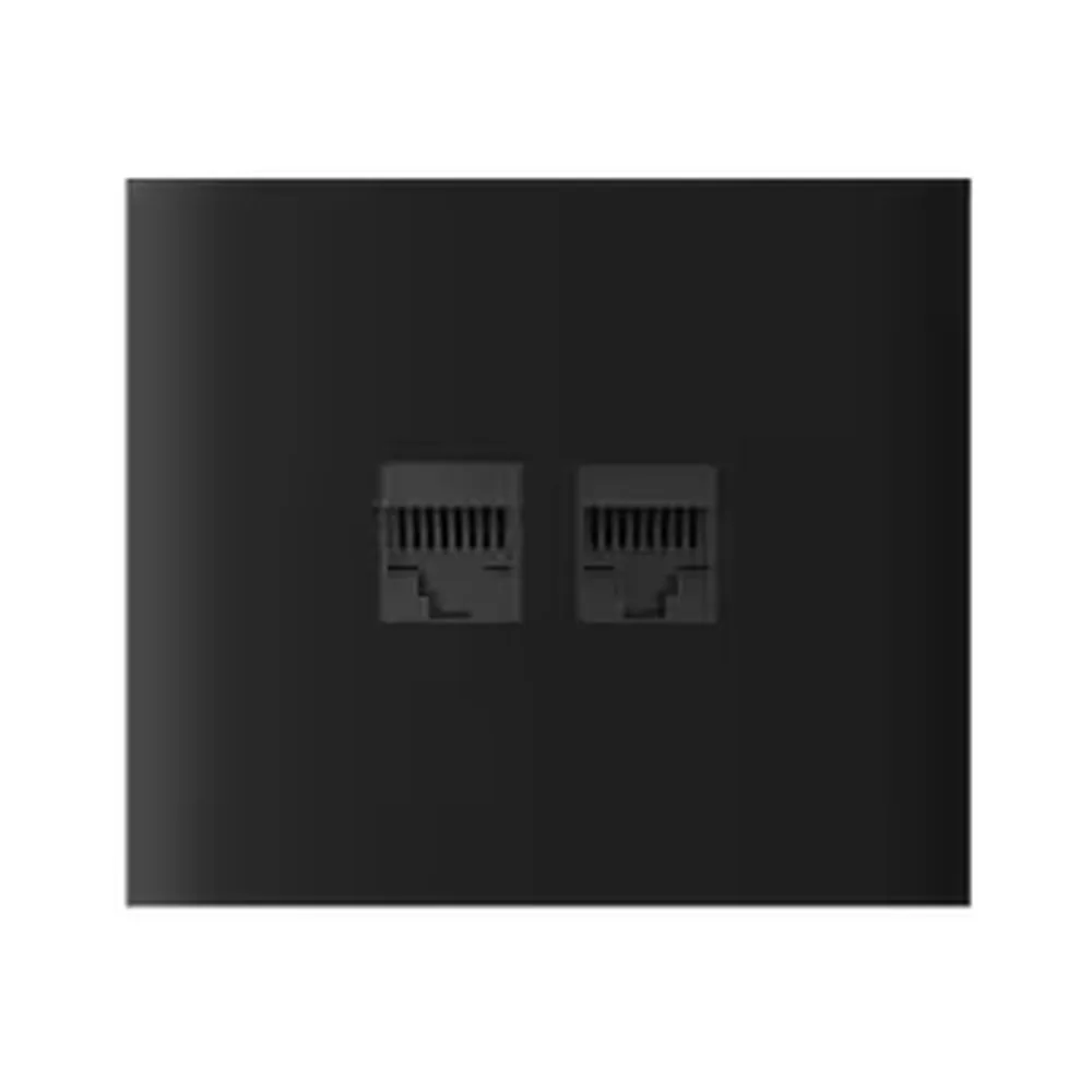 Ajax CenterCover (LAN) vertical Black Фронтальна панель Ajax CenterCover (LAN) vertical Black Фронтальна панель