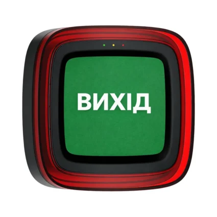 Ajax EN54 FireProtect (Sounder/VAD) black пожежний світлозвуковий "ВИХІД" Cповіщувач