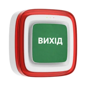 Ajax EN54 FireProtect (Sounder/VAD) white пожежний світлозвуковий "ВИХІД" Cповіщувач