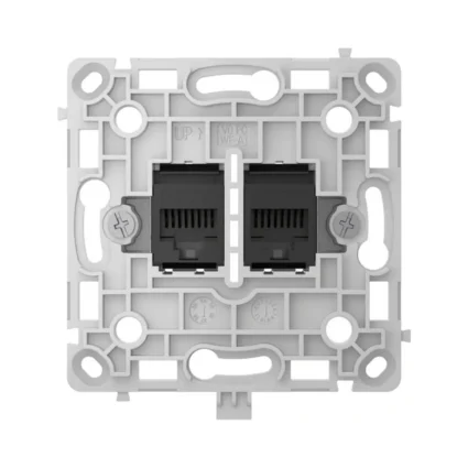 Ajax OutletCore (LAN) black Механізм інтернет розетки