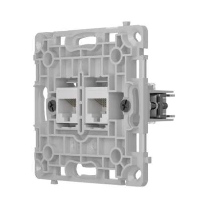 Ajax OutletCore (LAN) vertical white Механізм інтернет розетки
