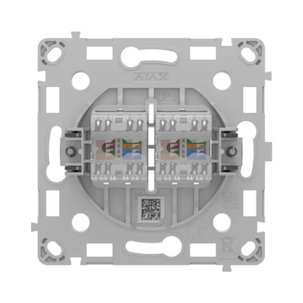 Ajax OutletCore (LAN) vertical white Механізм інтернет розетки