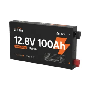 Акумуляторна батарея літій-залізо-фосфатна 12.8В 100А*год LiFePO4 LiTime Slim 12V100-100-SLIM-LTCP-4-SE100 ультратонка