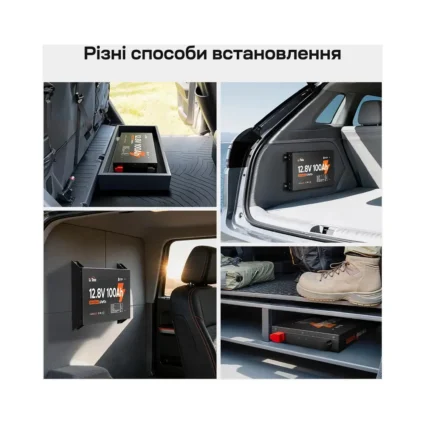 Акумуляторна батарея літій-залізо-фосфатна 12.8В 100А*год LiFePO4 LiTime Slim 12V100-100-SLIM-LTCP-4-SE100 ультратонка - Зображення 14