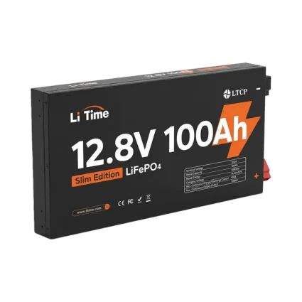 Акумуляторна батарея літій-залізо-фосфатна 12.8В 100А*год LiFePO4 LiTime Slim 12V100-100-SLIM-LTCP-4-SE100 ультратонка - Зображення 2