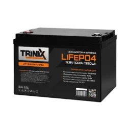 Акумуляторна батарея літій-залізо-фосфатна 12.8В 100А*год Trinix LFP 12V100Ah LiFePO4