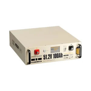 Акумуляторна батарея літій-залізо-фосфатна LiFePO4 51.2В 5120Вт*год Power Queen P51.2V100-100-COM-16-S3U монтаж в стійку 19"