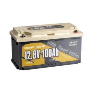 Акумуляторна батарея літій-залізо-фосфатна з Bluetooth 12.8В 100А*год LiFePO4 Power Queen H190 P12V100-100-RV190-BT-4-AC150