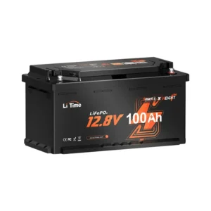 Акумуляторна батарея літій-залізо-фосфатна з Bluetooth 12.8В 100А*год LiFePO4 LiTime H190 L12V100-100-H190-BT-4-AC150