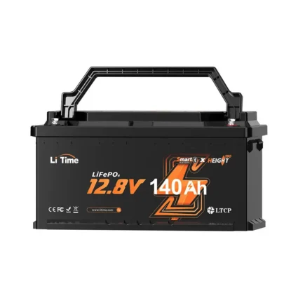 Акумуляторна батарея літій-залізо-фосфатна з Bluetooth 12.8В 140А*год LiFePO4 LiTime H190 L12V140-150-H190-BT-4-AC150 - Зображення 2
