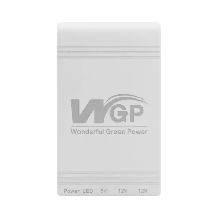 Джерело безперебійного живлення з блоком живлення Mini UPS WGP UPS103C Quick Charge 20000mAh 5V/12V/12V, Li-ion 4*5Ah, для роутера та оптичного терміналу. Блок живлення 12/3А (36W)