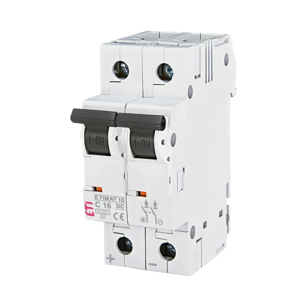 ЕТІ ETIMAT 10 DC 2p C 16A (6 kA) Автоматичний вимикач ЕТІ ETIMAT 10 DC 2p C 16A (6 kA) Автоматичний вимикач