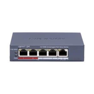 Hikvision DS-3E0105P-E/M(C) POE Комутатор 5 портів некерований