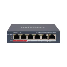 Hikvision DS-3E0106P-E/M(B) POE Комутатор 6 портів некерований