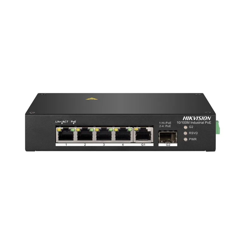 Hikvision DS-3T0306HP без БЖ Комутатор 4 порти некерований Hikvision DS-3T0306HP без БЖ Комутатор 4 порти некерований