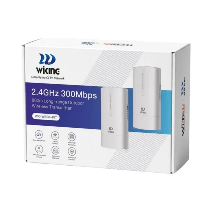 Комплект бездротового моста WiFi Wiking WK-WB08-KIT 2.4GHz, 300Mbps, 800m, 2x100Mbps, Cloud - Зображення 8