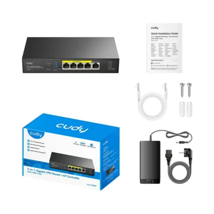 Контролер точок доступу AP / гігабітний VPN-маршрутизатор Cudy C200P з 4 портами PoE+