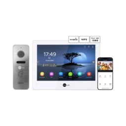 Neolight ALPHA Hybrid + PRIME FHD Silver з кутком Комплект відеодомофону