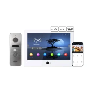 Neolight ALPHA Hybrid + PRIME FHD Silver з кутком Комплект відеодомофону