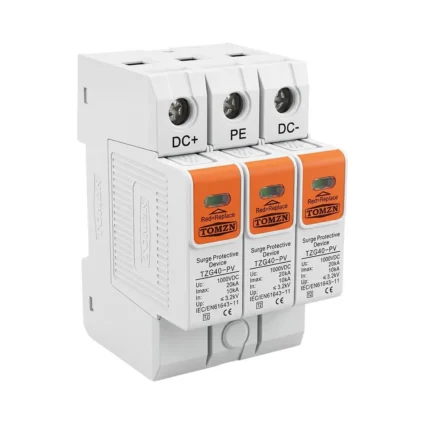 Обмежувач напруги TOMZN TZG40-PV 3P 1000V DC під DIN-рейку