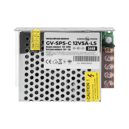 Імпульсний блок живлення GV-SPS-C 12V5A-LS (60W)